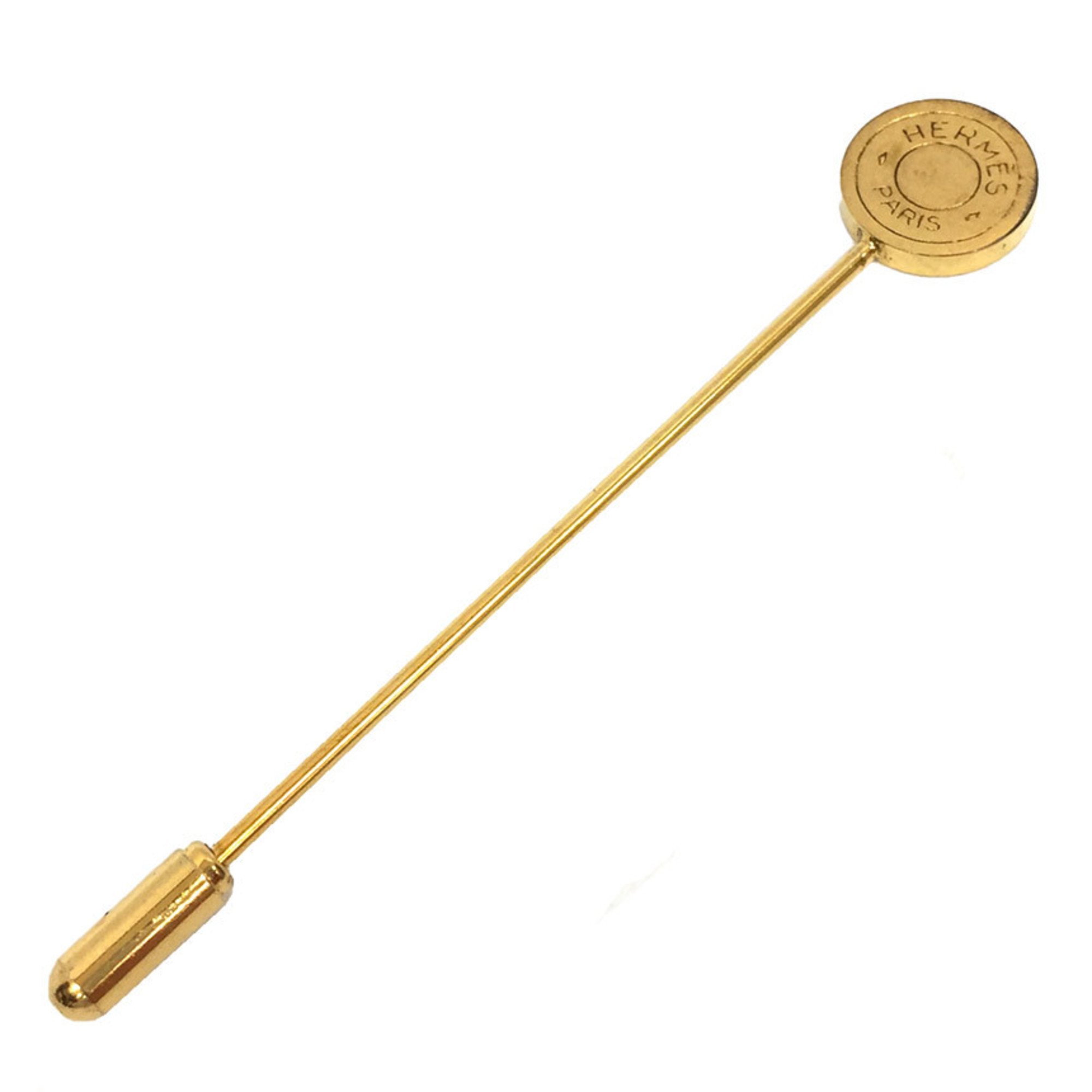 Hermes Pin Brooch Serie Gold Color